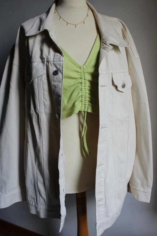 Ecru Weekday oversize denim jacket – photo 5